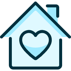 House Heart Icon from Ultimate Duotone Set
