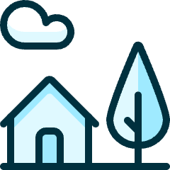House Nature Icon from Ultimate Duotone Set