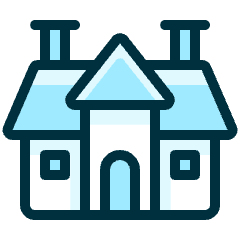House Retro Icon from Ultimate Duotone Set