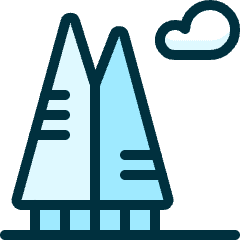 Modern Architecture Cloud Icon from Ultimate Duotone Set