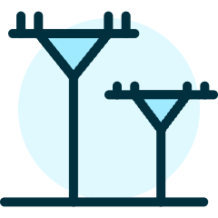 Electricity Pillar Icon from Ultimate Duotone Set