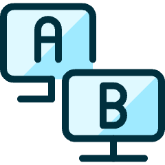 Ab Testing Monitors Icon from Ultimate Duotone Set