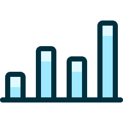 Analytics Bars Icon from Ultimate Duotone Set