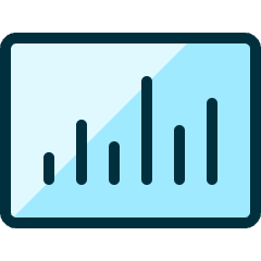 Analytics Board Bars Icon from Ultimate Duotone Set