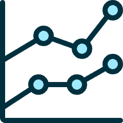 Analytics Graph Icon from Ultimate Duotone Set