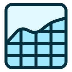 Analytics Net Icon from Ultimate Duotone Set