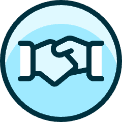 Business Deal Handshake Circle Icon from Ultimate Duotone Set