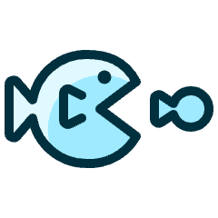 Business Big Small Fish Icon from Ultimate Duotone Set