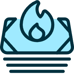 Business Flame Icon from Ultimate Duotone Set