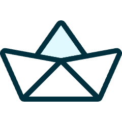Business Paper Boat Icon from Ultimate Duotone Set
