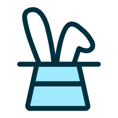 Business Rabbit Hat 1 Icon from Ultimate Duotone Set