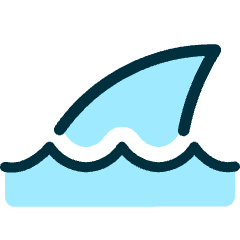 Business Shark Icon from Ultimate Duotone Set