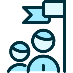 Business Team Goal Icon from Ultimate Duotone Set