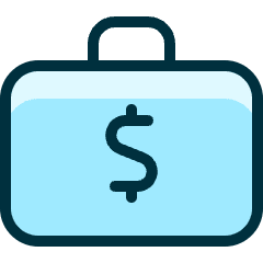 Cash Briefcase Icon from Ultimate Duotone Set