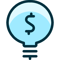 Cash Bulb Icon from Ultimate Duotone Set