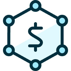 Cash Molecule Icon from Ultimate Duotone Set