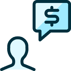 Profile Cash Message Icon from Ultimate Duotone Set