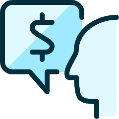 Profile User Cash Message Icon from Ultimate Duotone Set