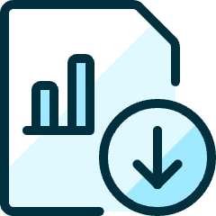Data File Bars Download Icon from Ultimate Duotone Set