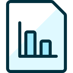 Data File Bars Icon from Ultimate Duotone Set