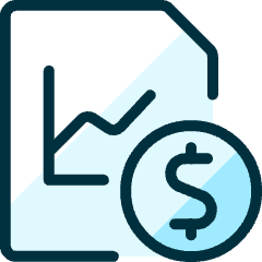 Data File Cash Icon from Ultimate Duotone Set