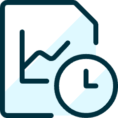 Data File Clock Icon from Ultimate Duotone Set