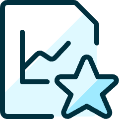 Data File Star Icon from Ultimate Duotone Set