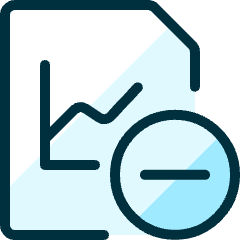 Data File Subtract Icon from Ultimate Duotone Set