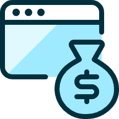 Monetization Browser Bag Icon from Ultimate Duotone Set