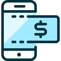 Monetization Phone Icon from Ultimate Duotone Set