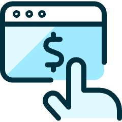 Monetization Touch Browser Icon from Ultimate Duotone Set