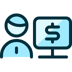 Monetization User Monitor Icon from Ultimate Duotone Set