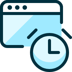 Optimization Clock Icon from Ultimate Duotone Set