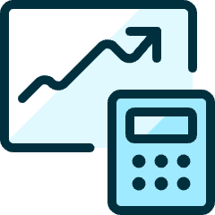 Performance Graph Calculator Icon from Ultimate Duotone Set