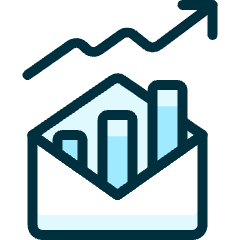 Performance Increase Mail Icon from Ultimate Duotone Set