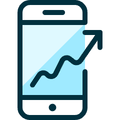 Performance Phone Increase Icon from Ultimate Duotone Set