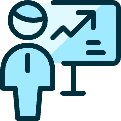 Performance User Graph Icon from Ultimate Duotone Set