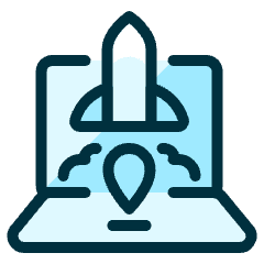 Laptop Launch Icon from Ultimate Duotone Set