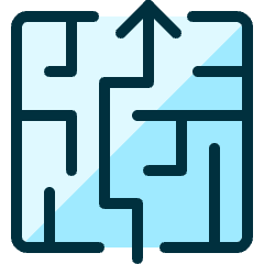 Maze Strategy 1 Icon from Ultimate Duotone Set