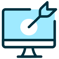 Target Center Monitor Icon from Ultimate Duotone Set
