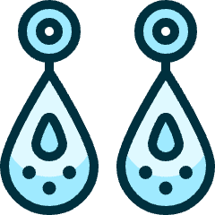 Accessories Earrings Oriental Icon from Ultimate Duotone Set