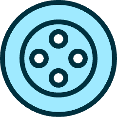 Clothes Design Button Icon from Ultimate Duotone Set