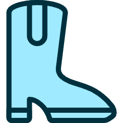 Footwear Boots Cowboy Icon from Ultimate Duotone Set