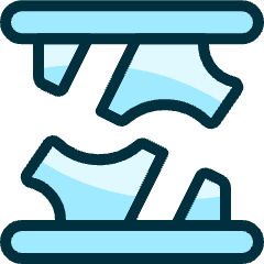 Footwear Slippers Icon from Ultimate Duotone Set
