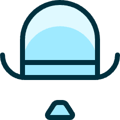 Hat Gentleman Icon from Ultimate Duotone Set