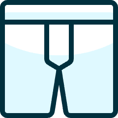 Underwear Shorts Male Icon from Ultimate Duotone Set