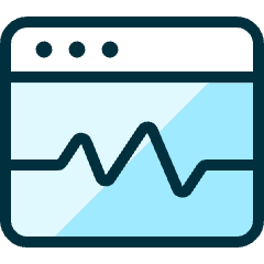 App Window Graph Icon from Ultimate Duotone Set