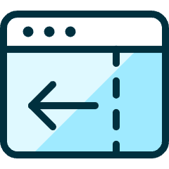 App Window Move Left Icon from Ultimate Duotone Set