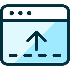 App Window Move Up Icon from Ultimate Duotone Set