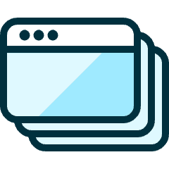 App Window Multiple Icon from Ultimate Duotone Set